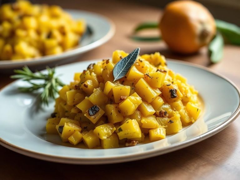 Mashed Acorn Squash with Sage