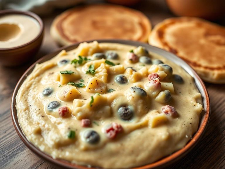 Mashed and mixed into pancake batter