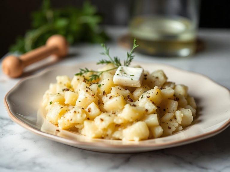 Mashed Turnips with Butter and Herbs