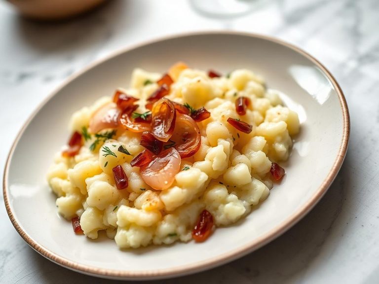 Mashed Turnips with Wild Onions
