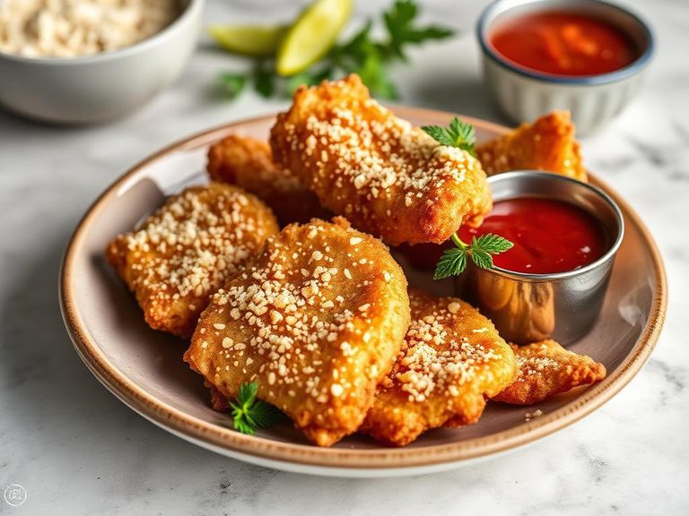 Matzo meal coating for fried foods