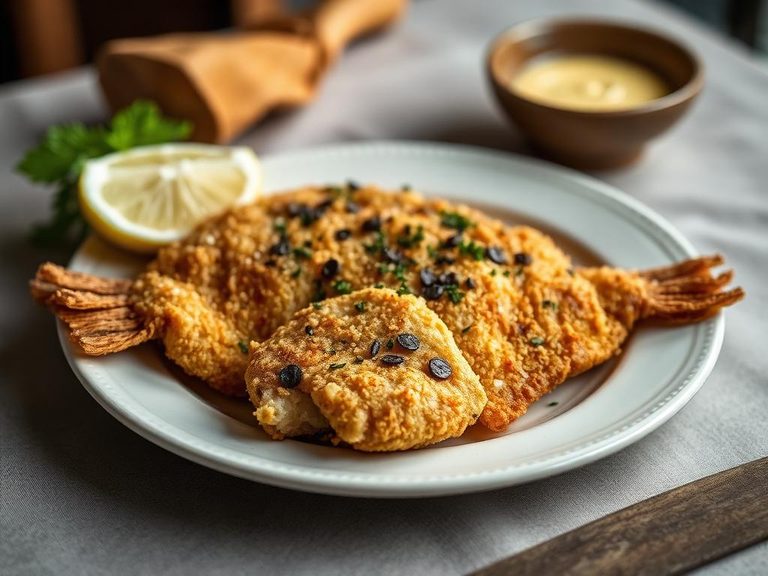 Matzo meal fried fish