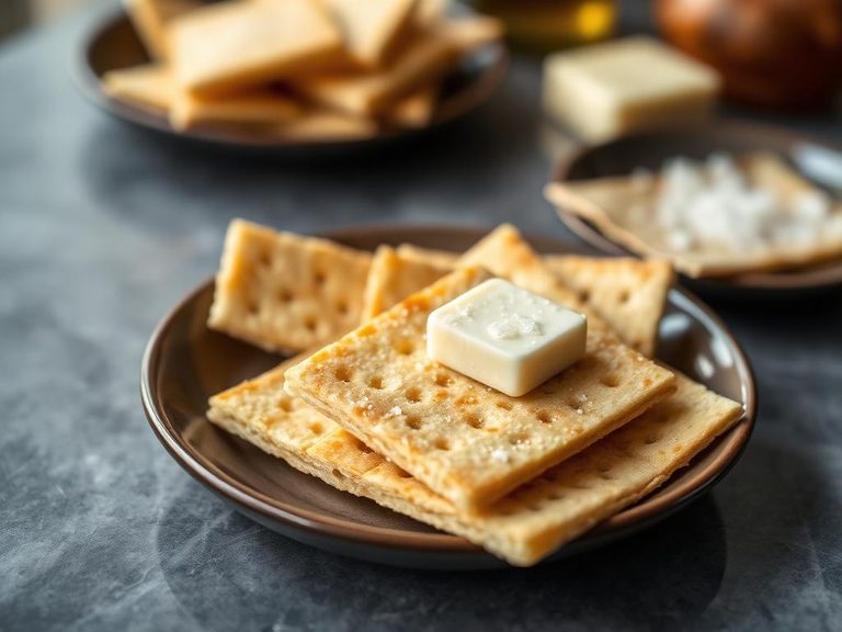 Matzo with butter and salt