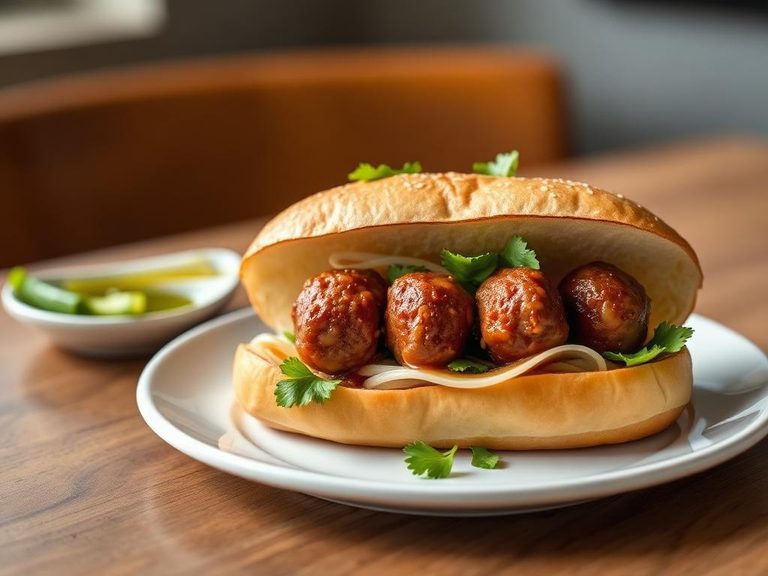 Meatball Banh Mi