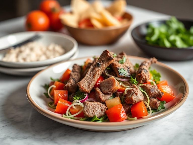 Mediterranean Lamb Salad