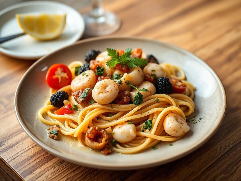 Mediterranean Seafood Pasta