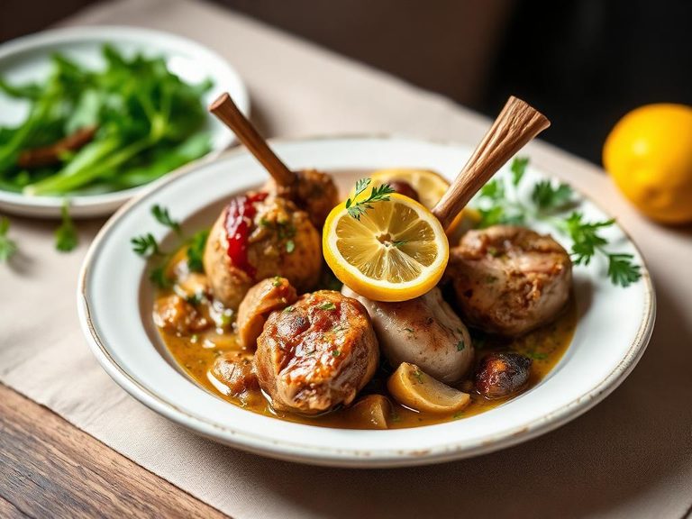 Mediterranean-style Lamb with Lemon and Garlic