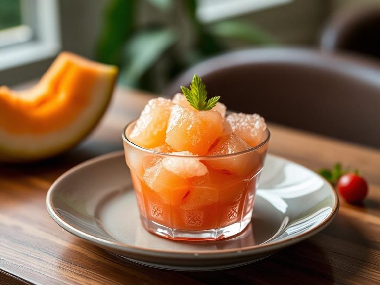 Melon granita