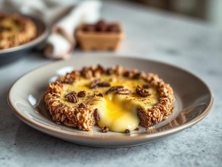Melted and pressed into a homemade granola crust