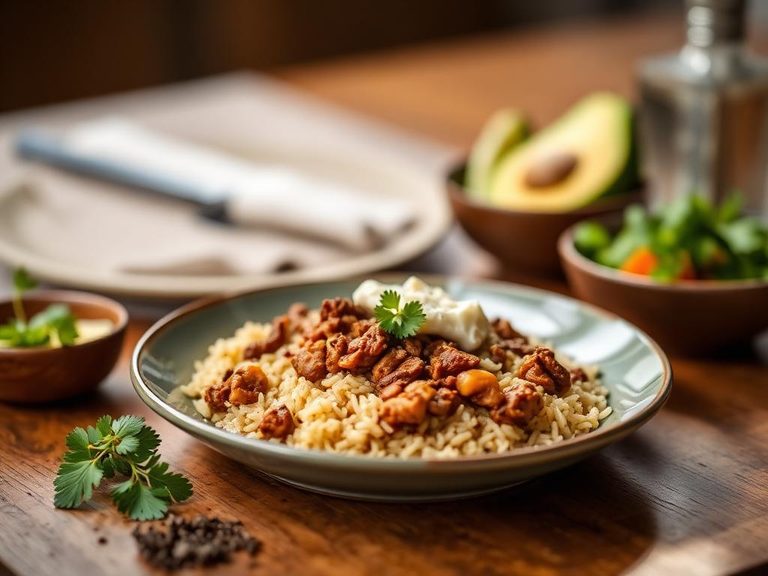 Mexican Arroz con Carne Molida