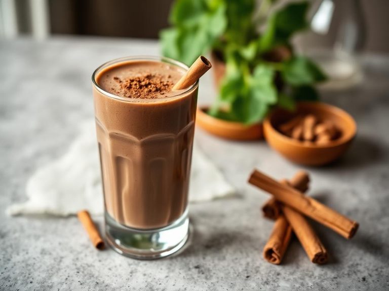 Mexican Chocolate Shake (with cinnamon)