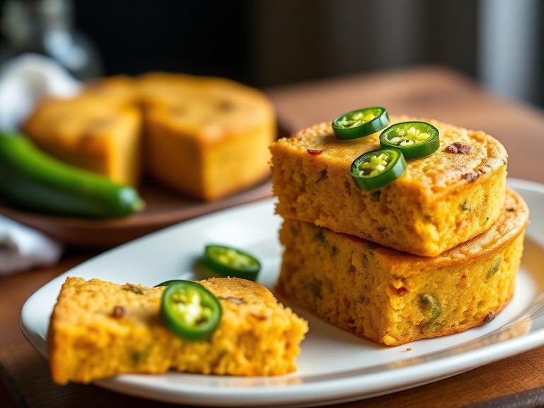 Mexican cornbread with jalapeños