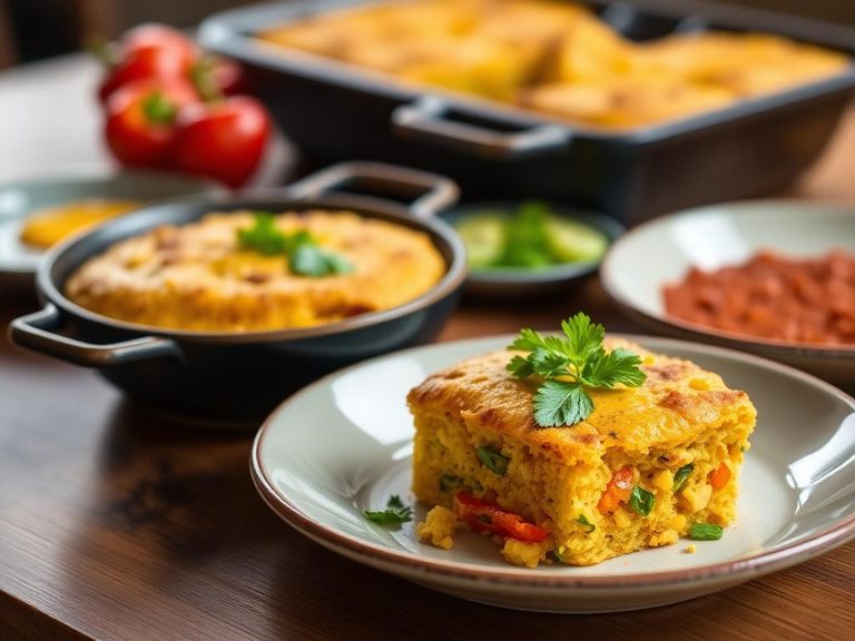 Mexican Cornbread with Peppers