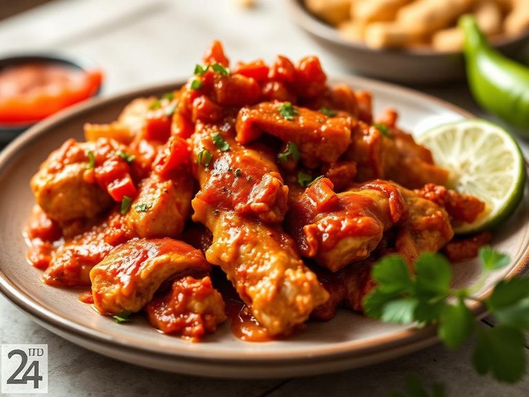 Mexican Pollo en Chile Rojo
