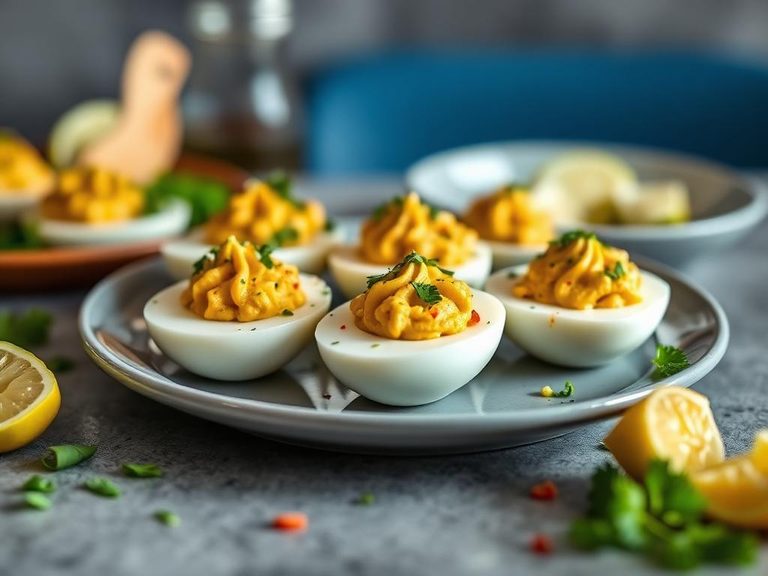 Mexican Street Corn Deviled Eggs