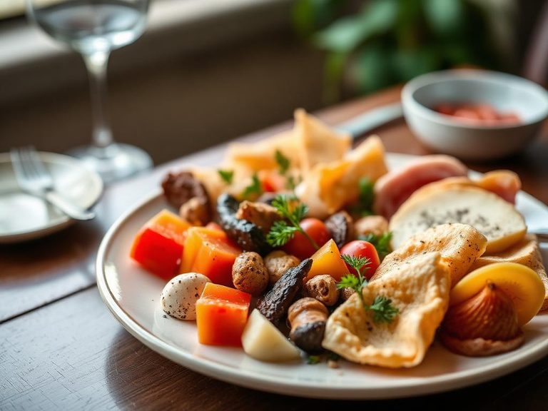 Mezze platter component