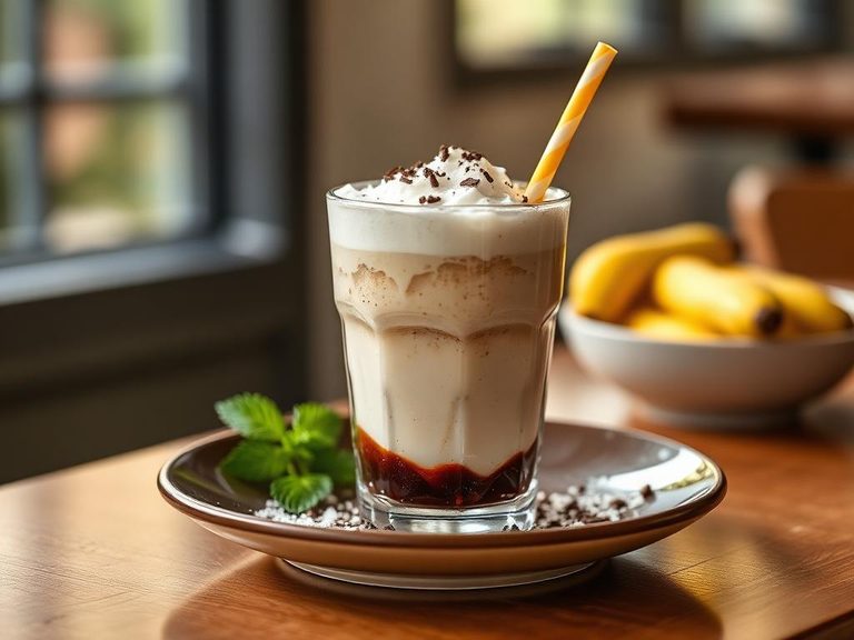 Milkshake garnish