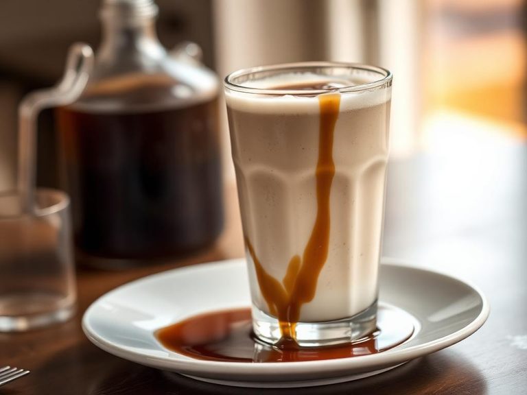 Milkshake with Coffee Syrup