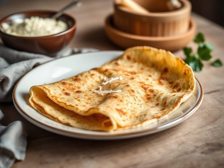 Millet flour pancakes or crepes