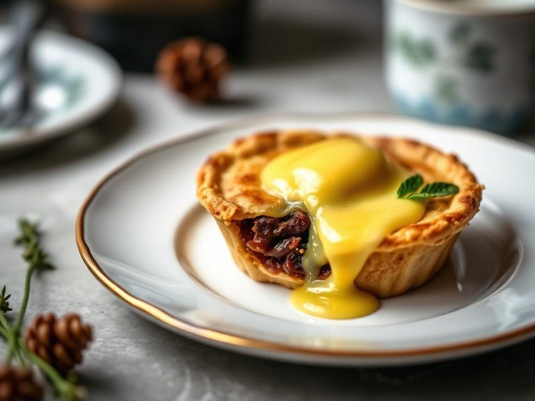 Mince Pie with Custard