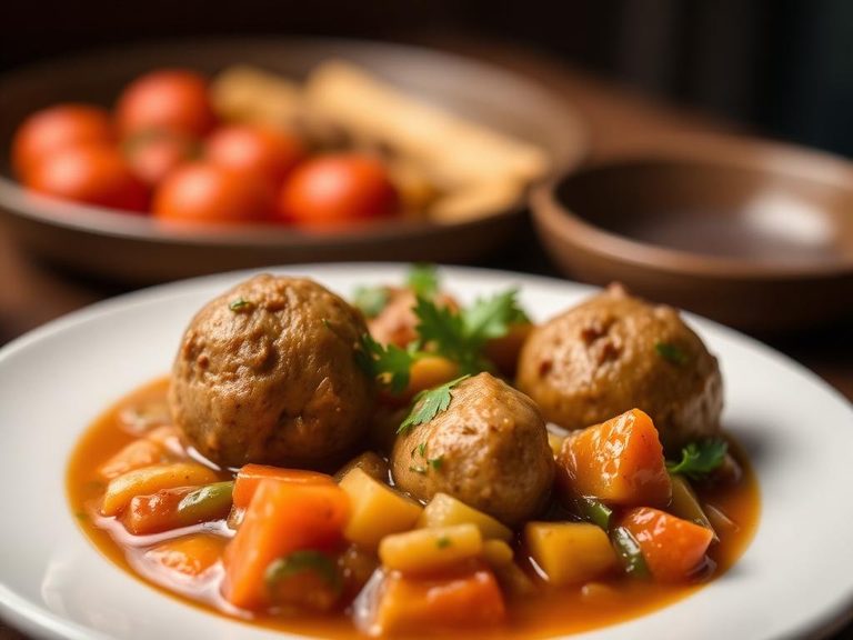 Mini Meatball and Veggie Stew