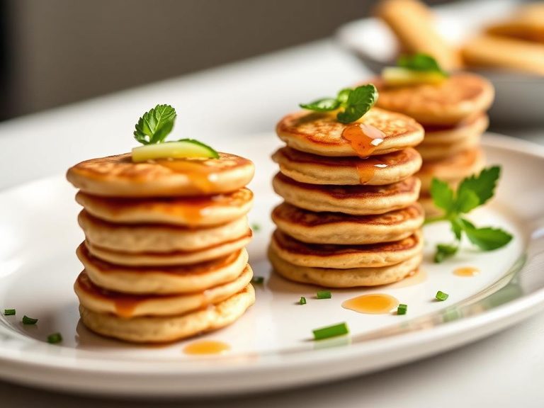 Mini Pancake Stacks for Appetizers