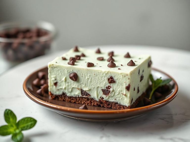 Mint Chocolate Chip Ice Cream Bar