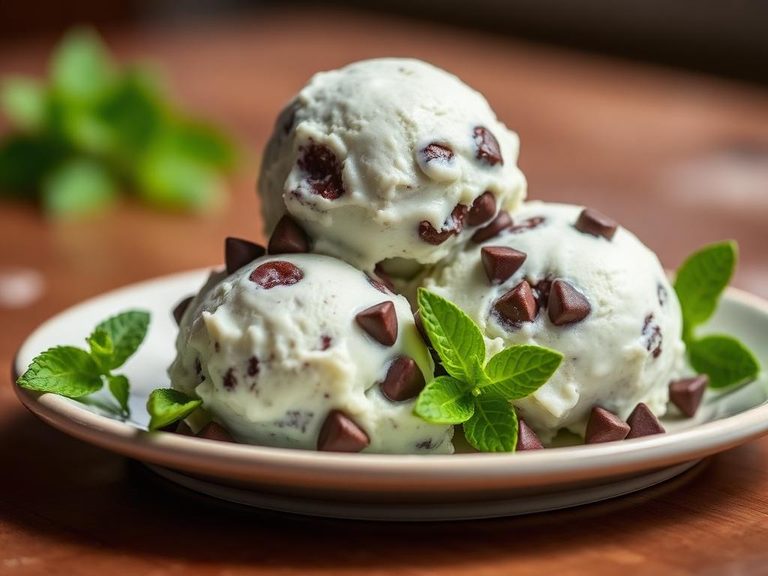 Mint Chocolate Chip Ice Cream