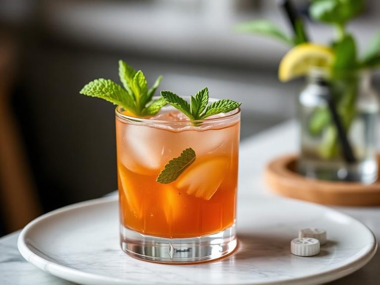 Mint Julep Cocktail Garnish