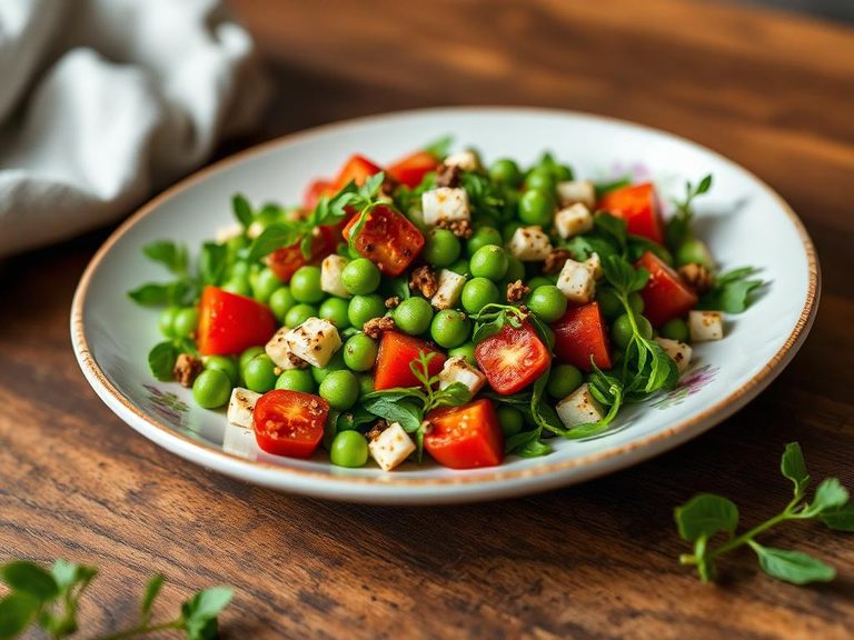 Minted pea salad