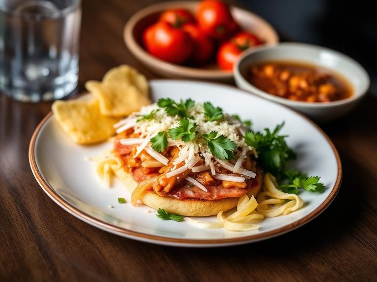 Misal Pav (spicy sprouted moth bean curry with bread)