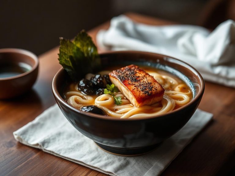 Miso Ramen with Salmon