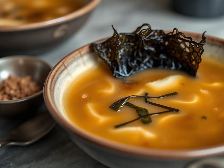 Miso Soup with Wakame Seaweed