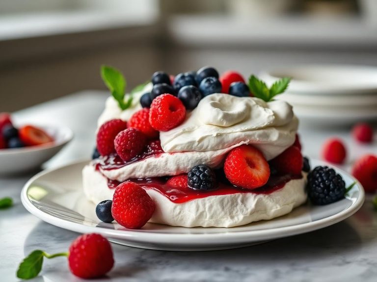 Mixed Berry Pavlova