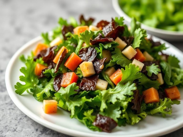 Mixed greens salad (cooked and chilled)