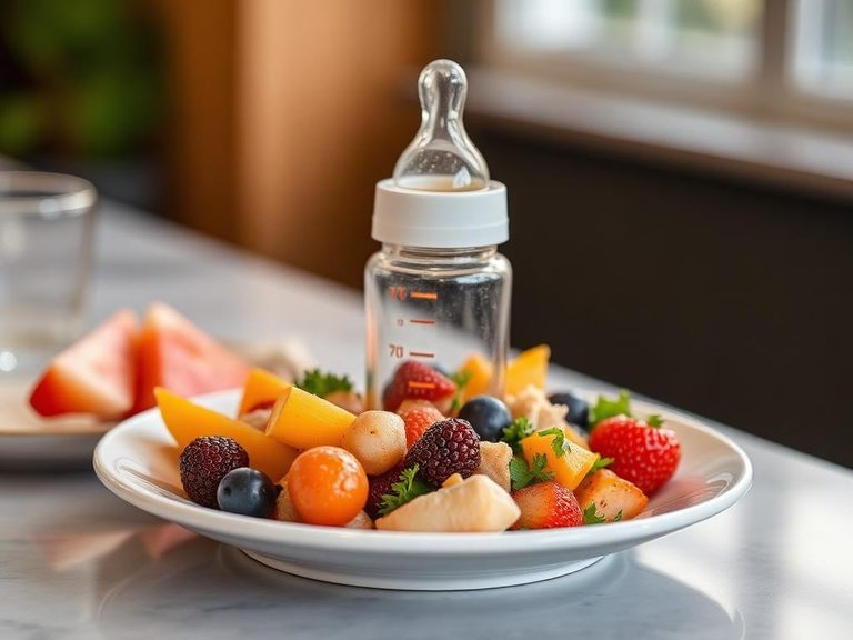 Mixed infant feeding bottle
