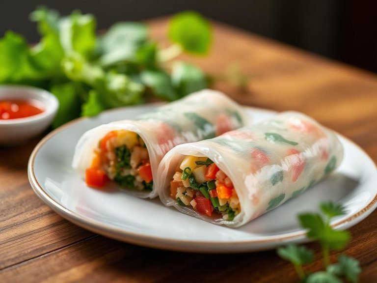 Mixed into a fresh spring roll filling