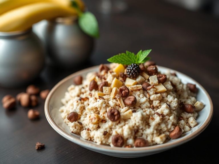 Mixed into oatmeal for a protein boost