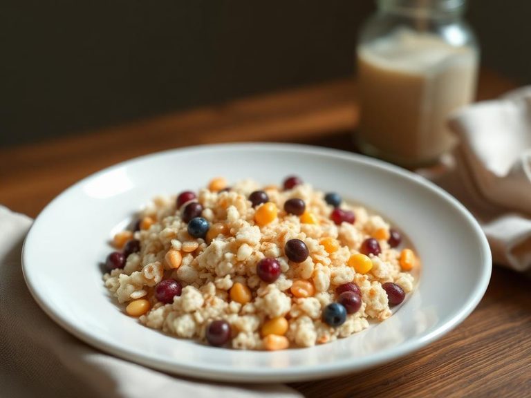 Mixed into oatmeal or baby cereal