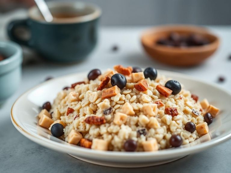 Mixed into plain oatmeal or baby cereal