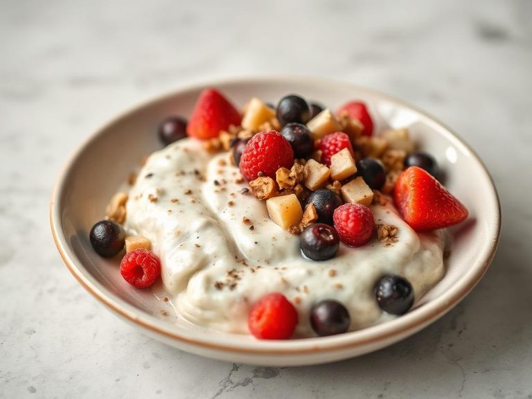Mixed into plain yogurt or oatmeal