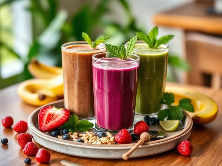 Mixed into smoothies or protein shakes