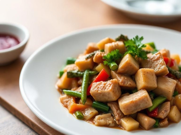 Mixed Vegetable and Pork Sauté