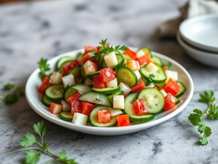 Mizeria (Polish cucumber salad)