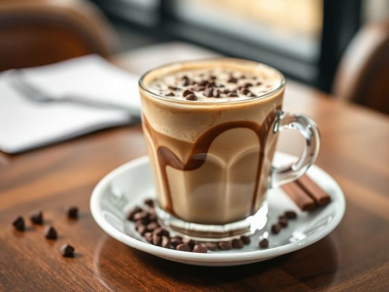 Mocha coffee or frappé