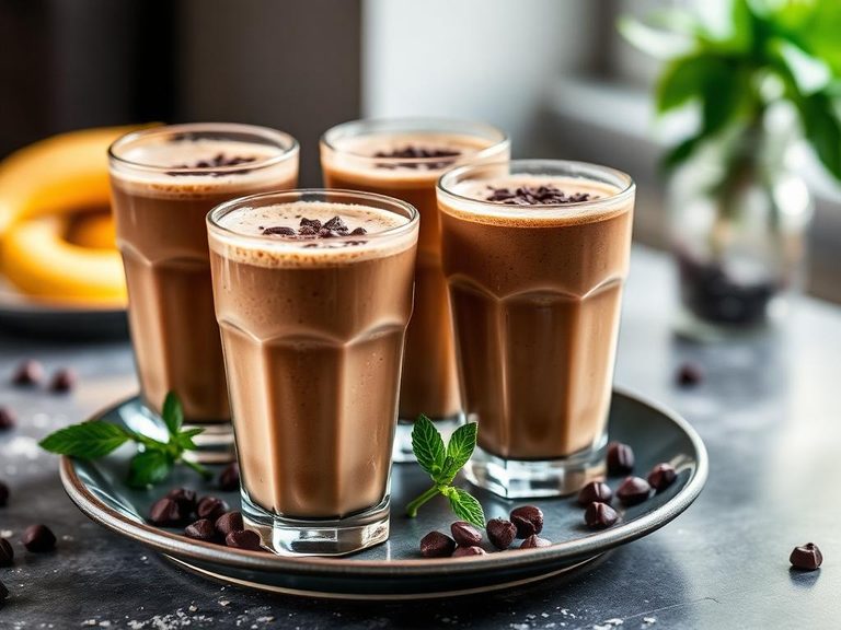 Mocha smoothies