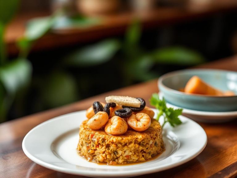 Mofongo con Mariscos