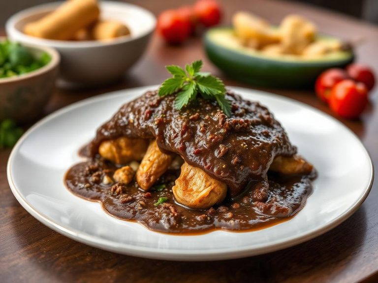 Mole Poblano over turkey or chicken