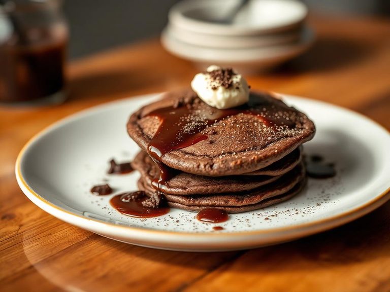 Molten Chocolate Pancakes