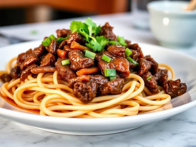Mongolian Beef Noodles